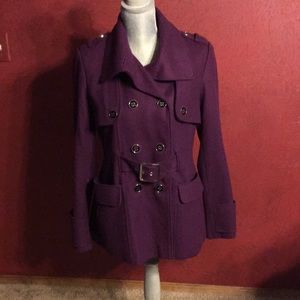 Green Envy purple coat Size M